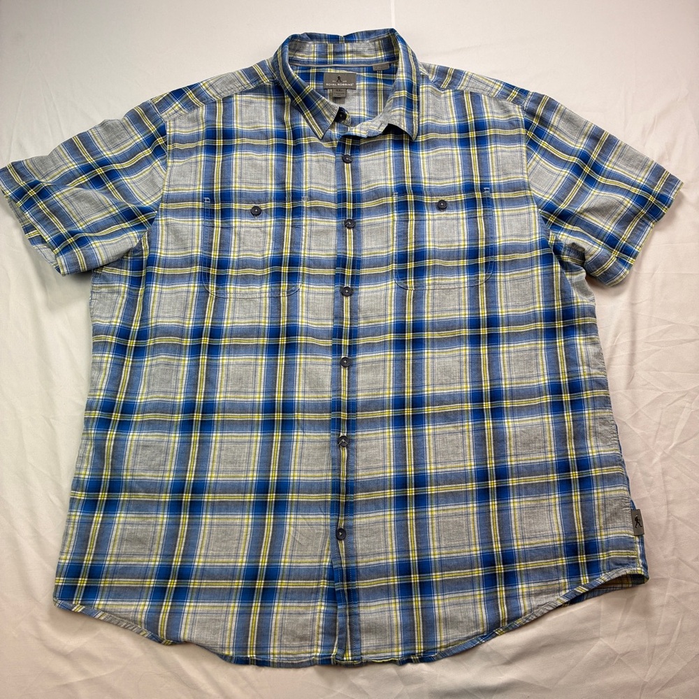 Royal Robbins Plaid Short Sleeve Cotton Shirt